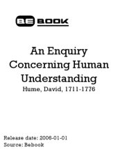 book An enquiry concerning human understanding