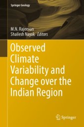 book Observed Climate Variability and Change over the Indian Region