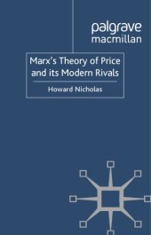 book Marx's theory of price and its modern rivals