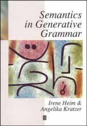 book Semantics in Generative Grammar (Blackwell Textbooks in Linguistics)