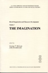 book The Imagination (Cultural Heritage and Contemporary Change. Series VII, Seminars on Cultures and Values, V. 4)