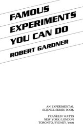 book Famous experiments you can do