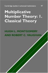 book Multiplicative Number Theory I: Classical Theory