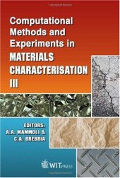 book Computational Methods and Experiments in Materials Characterisation III