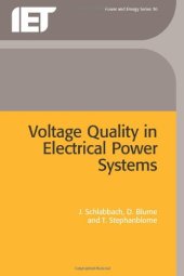 book Voltage Quality in Electrical Power Systems