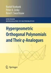 book Hypergeometric Orthogonal Polynomials and Their q-Analogues