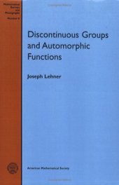 book Discontinuous Groups and Automorphic Functions (Mathematical Surveys)