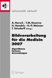 book Bildverarbeitung für die Medizin 2007: Algorithmen - Systeme - Anwendungen