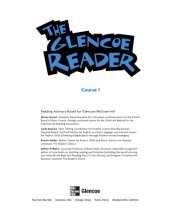 book Glencoe Literature: The Glencoe Reader Course 1 Grade 6  SE