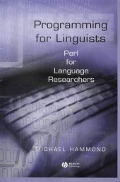 book Programming for Linguists: Perl for Language Researchers