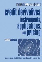 book Credit Derivatives: Instruments, Applications, and Pricing (Frank J. Fabozzi Series)