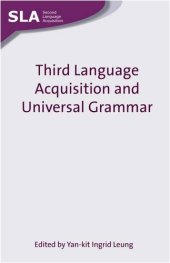 book Third language acquisition and universal grammar