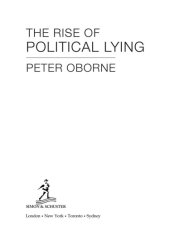 book The Rise of Political Lying