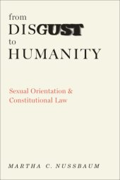 book From disgust to humanity: sexual orientation and constitutional law