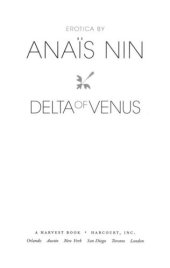 book Delta of Venus: erotica