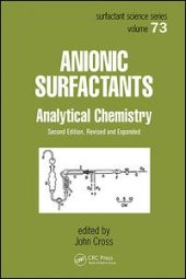 book Anionic Surfactants-Analytical Chemistry, Second Edition,