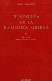 book Historia de la filosofía griega V