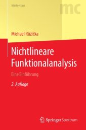 book Nichtlineare Funktionalanalysis