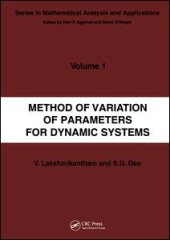 book Method of Variation of Parameters for Dynamic Systems