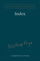 book Index to the Collected Works of Northrop Frye