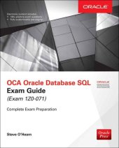 book OCA Oracle Database SQL Exam Guide  (Exam 1Z0-071)