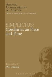 book Corollaries on place and time