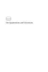 book On quaternions and octonions: their geometry, arithmetic, and symmetry