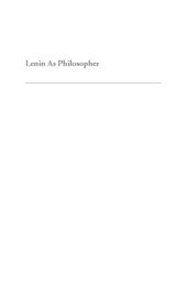 book Lenin as philosopher a critical examination of the philosophical basis of Leninism