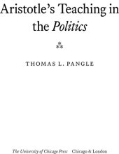 book Aristotle's teaching in the Politics