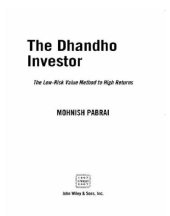 book The dhandho investor: the low-risk value method to high returns