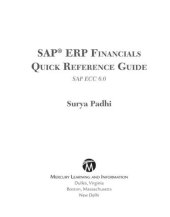 book SAP ERP Financials Quick Reference Guide: SAP ECC 6.0