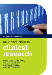 book An introduction to clinical research