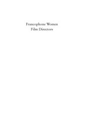 book Francophone women film directors: a guide