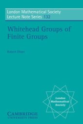 book Whitehead groups of finite groups