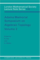 book Adams Memorial Symposium on Algebraic Topology: Volume 2
