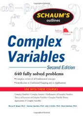 book Schaum's Outline of Complex Variables, 2ed (Schaum's Outline Series)