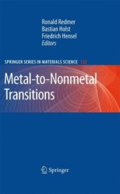 book Metal-to-nonmetal transitions