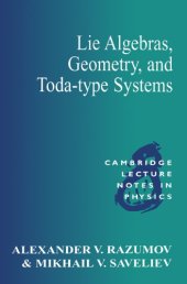 book Lie algebras, geometry and Toda-type systems