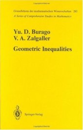 book Geometric Inequalities