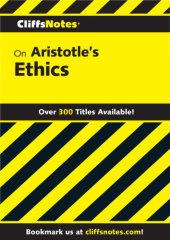 book CliffsNotes on Aristotle's Ethics