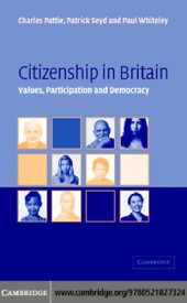 book Citizenship in Britain: values, participation and democracy