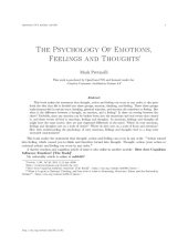 book The psychology of emotions, feelings and thoughts