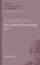 book Philoponus: on Aristotle meteorology 1.1-3