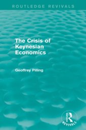 book The Crisis of Keynesian Economics