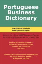 book Portuguese business dictionary: English-Portuguese, Portuguese-English