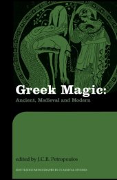 book Greek Magic: Ancient, Medieval and Modern