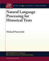 book Natural language processing for historical texts