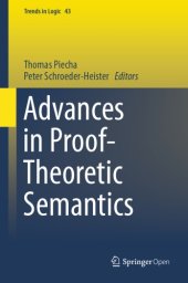 book Advances in proof-theoretic semantics