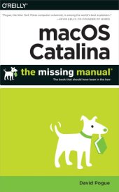 book MACOS CATALINA - THE MISSING MANUAL: the book that should have been in the box