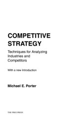 book Competitive Strategy